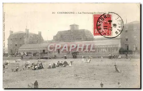 Ansichtskarte AK Cherbourg La Terrasse du Casino