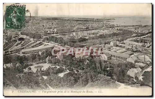 Ansichtskarte AK Cherbourg Vue generale prise de la Montagne du Roule