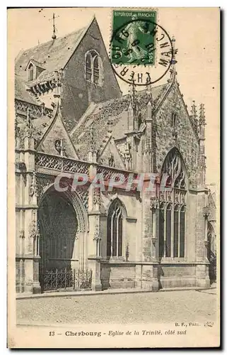 Cartes postales Cherbourg Eglise de la Trinite cote sud