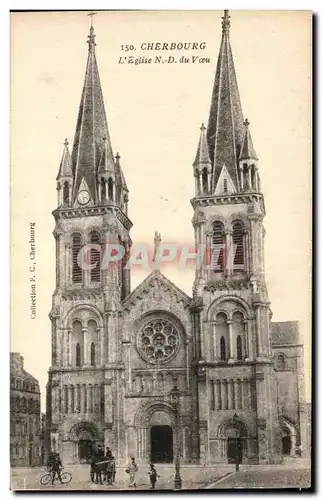 Cartes postales Cherbourg Eglise de ND du Voeu