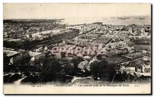 Ansichtskarte AK Cherbourg Vue generale prise de la Montagne du Roule