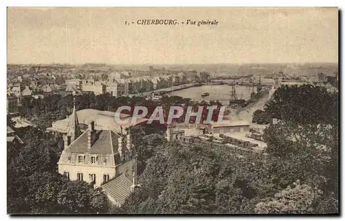 Cartes postales Cherbourg Vue generale