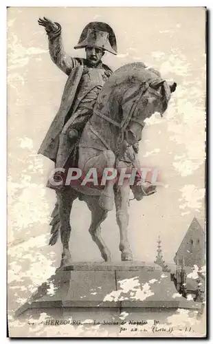 Cartes postales Cherbourg Le Statue de Napoleon 1er