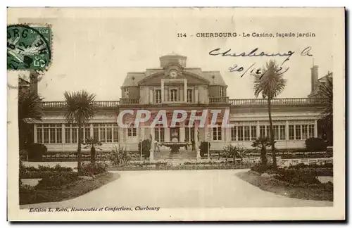 Ansichtskarte AK Cherbourg Le Casino facade jardin