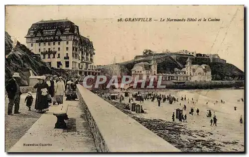 Cartes postales Granville Le Normandy Hotel et le Casino