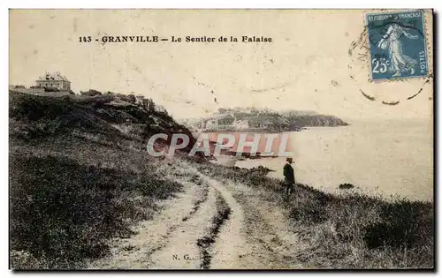 Ansichtskarte AK Granville Le Sentier de la Falaise