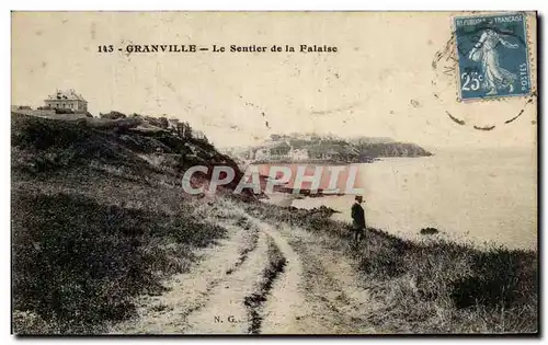 Cartes postales Granville Le Sentier de la Falaise