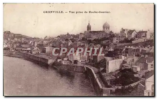 Cartes postales Granville Vue prise de Roche Gautier