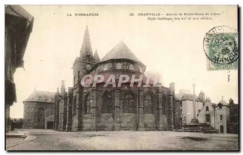 Ansichtskarte AK la Normandie Granville Abside de Notre Dame de Lihou Style Gothique des