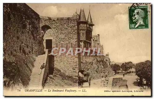 Cartes postales Granville le Boulevard Vaufleury