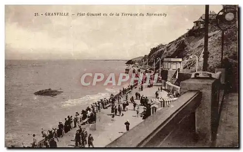 Ansichtskarte AK Granville Plat Gousset vu de la Terrasse du Normandy