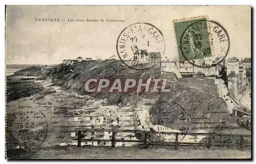 Cartes postales Granville Les deux Routes de Coutances