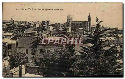 Cartes postales Granville Vue du Quartier Saint Paul