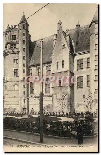 Cartes postales Bourges Palais Jacques Coeur La Grande Tour