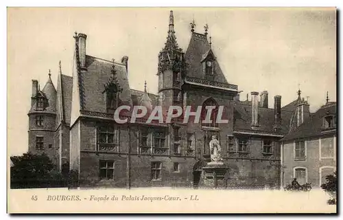 Cartes postales Bourges Facade Du Palais Jacques Coeur