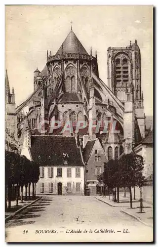 Cartes postales Bourges L&#39abside De La Cathedrale