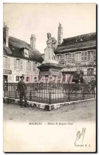 Cartes postales Bourges Statue De Jacques Coeur