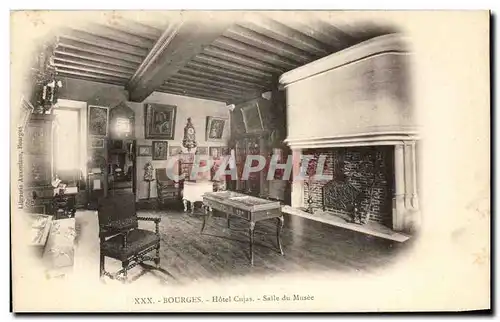 Cartes postales Bourges Hotel Cujas Salle Du Musee