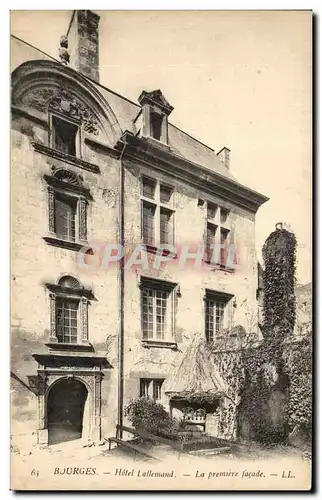 Cartes postales Bourges Hotel Lallemand La Premiere Facade