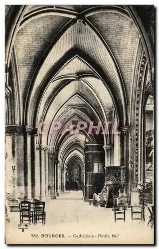 Cartes postales Bourges Cathedrale Petite Nef