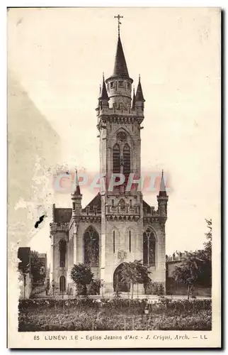 Cartes postales Luneville Eglise Jeanne d'Arc