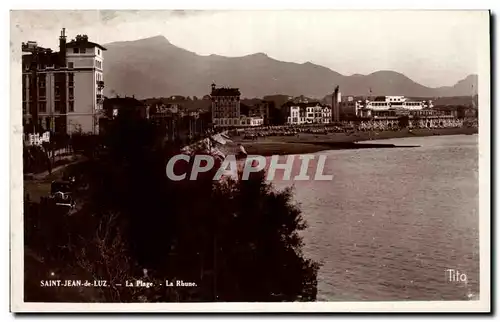 Cartes postales Saint Jean de Luz La Plage La Rhune