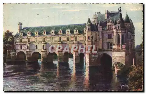 Cartes postales La Douce France Chateaux De La Loire Chateau De chenonceaux Facade Nord Est