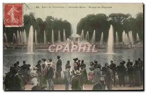 Cartes postales Parc De Versailles Grandes Eaux Bassin De Neptune