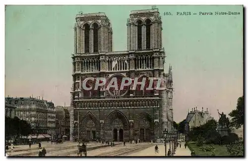 Ansichtskarte AK Paris Parvis Notre Dame