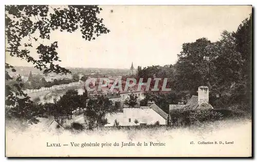 Ansichtskarte AK Laval Vue Generale Prise Du Jardin De La Perrine