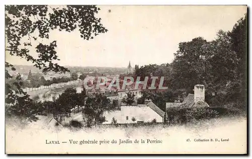 Cartes postales Laval Vue Generale Prise Du Jardin De La Perrine