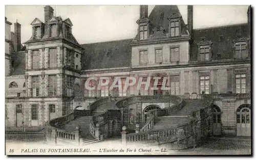 Cartes postales Palais De Fontainebleau L&#39Escalier Du Fer A Cheval