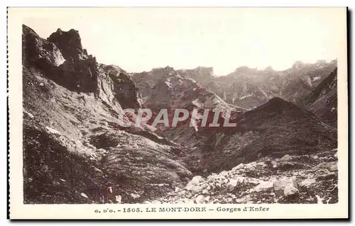 Cartes postales Le Mont Dore Gorges d&#39Enfer