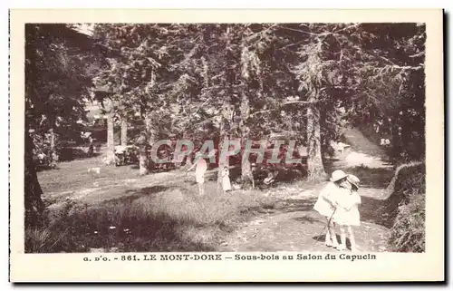 Ansichtskarte AK Le Mont Dore Sous Bois Au Salon Du Capucin