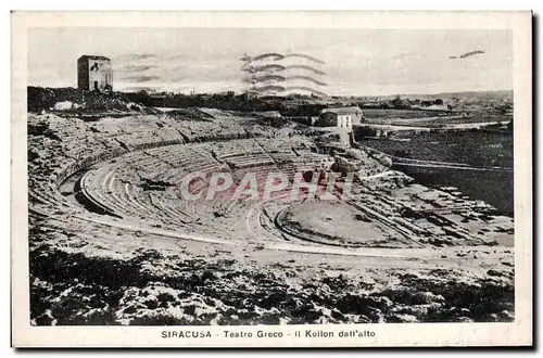 Cartes postales Siracusa Teatro Greco Kollon Dall&#39alo