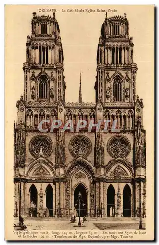 Cartes postales Orleans La Cathedrale Eglise Sainte Croix