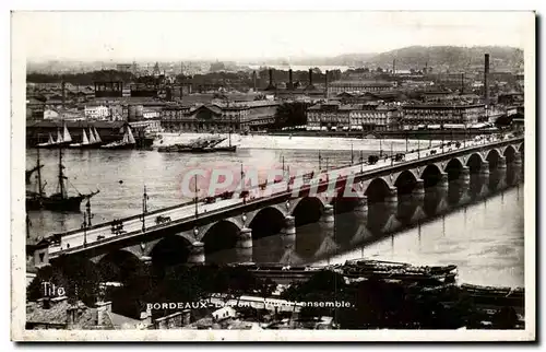 Cartes postales Bordeaux Le pont Vue d'ensemble