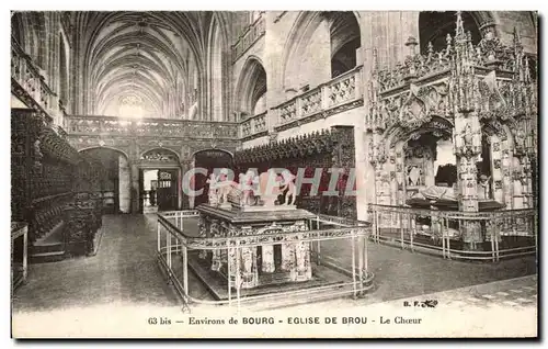 Ansichtskarte AK Environs de Bourg Eglise De Brou Le Choeur