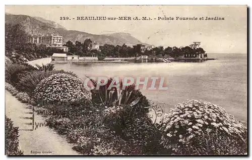 Cartes postales Beaulieu Sur Mer Pointe Fourmie et Jardins