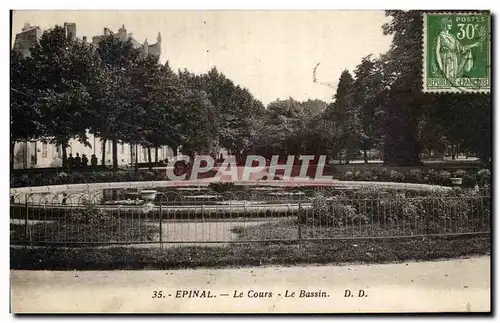 Cartes postales Epinal le Cours Le Bassin