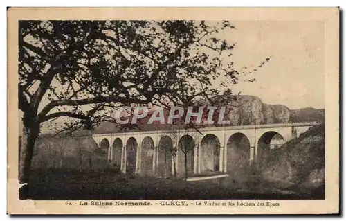 Ansichtskarte AK Clecy Le Viaduc et Les Rochers des Epars