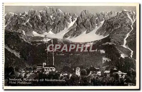 Cartes postales Innsbruck Hungerburg mit Nordkettenbahn Hotel Mariabrunn