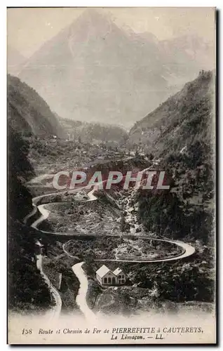 Ansichtskarte AK Route et Chemin de Fer de Pierrefitte a Cauterets Le Limacon