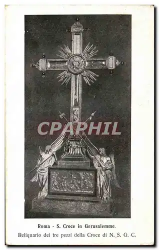 Cartes postales Roma Croce in Gerusalemme Reliquario dei tre pezzi della Jerusalem