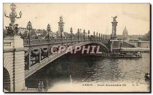 Cartes postales Paris Pont Alexandre III