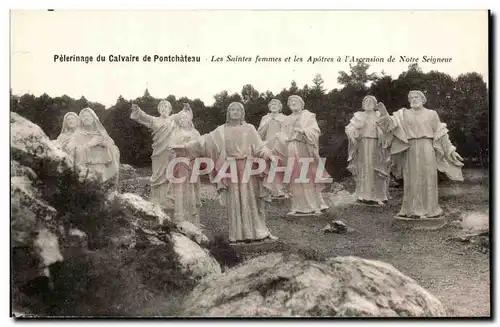 Cartes postales Pelerinage du Calvaire de Pontchateau Les saintes femmes et les apotres a l&#39ascension de Notr