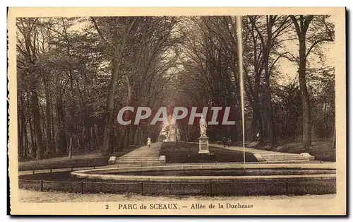 Ansichtskarte AK Parc de Sceaux Allee de la Duchesse