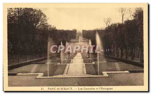 Cartes postales Parc de Sceaux Les Cascades et l'Octogone
