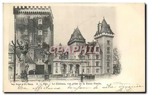 Cartes postales Nancy Pau Le Chateau Vue Prise de la Basse Plante