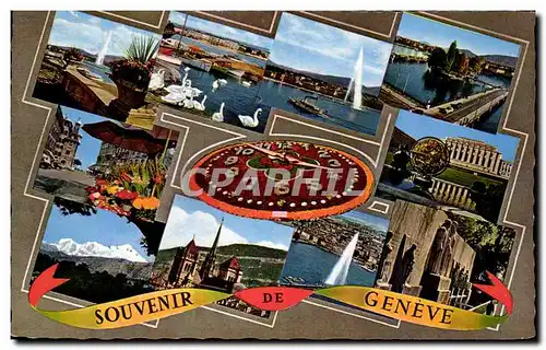 Cartes postales moderne Souvenir De Geneve Suisse